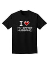 I Heart My Gamer Husband Adult Dark T-Shirt-Mens T-Shirt-TooLoud-Black-Small-Davson Sales