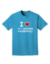 I Heart My Gamer Husband Adult Dark T-Shirt-Mens T-Shirt-TooLoud-Turquoise-Small-Davson Sales