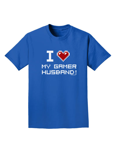 I Heart My Gamer Husband Adult Dark T-Shirt-Mens T-Shirt-TooLoud-Royal-Blue-Small-Davson Sales