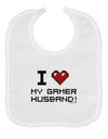 I Heart My Gamer Husband Baby Bib