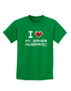 I Heart My Gamer Husband Childrens Dark T-Shirt-Childrens T-Shirt-TooLoud-Kelly-Green-X-Small-Davson Sales