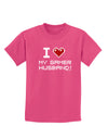 I Heart My Gamer Husband Childrens Dark T-Shirt-Childrens T-Shirt-TooLoud-Sangria-X-Small-Davson Sales