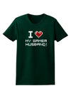 I Heart My Gamer Husband Womens Dark T-Shirt-TooLoud-Forest-Green-Small-Davson Sales