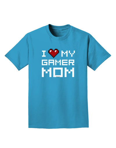 I Heart My Gamer Mom Adult Dark T-Shirt by TooLoud-Mens T-Shirt-TooLoud-Turquoise-Small-Davson Sales