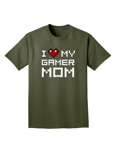 I Heart My Gamer Mom Adult Dark T-Shirt by TooLoud-Mens T-Shirt-TooLoud-Military-Green-Small-Davson Sales