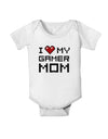 I Heart My Gamer Mom Baby Romper Bodysuit by TooLoud-Baby Romper-TooLoud-White-06-Months-Davson Sales