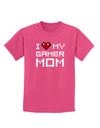 I Heart My Gamer Mom Childrens Dark T-Shirt by TooLoud-Childrens T-Shirt-TooLoud-Sangria-X-Small-Davson Sales