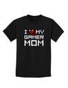 I Heart My Gamer Mom Childrens Dark T-Shirt by TooLoud-Childrens T-Shirt-TooLoud-Black-X-Small-Davson Sales