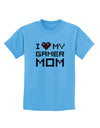 I Heart My Gamer Mom Childrens T-Shirt by TooLoud-Childrens T-Shirt-TooLoud-Aquatic-Blue-X-Small-Davson Sales