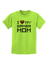 I Heart My Gamer Mom Childrens T-Shirt by TooLoud-Childrens T-Shirt-TooLoud-Lime-Green-X-Small-Davson Sales