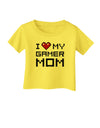 I Heart My Gamer Mom Infant T-Shirt by TooLoud-Infant T-Shirt-TooLoud-Yellow-06-Months-Davson Sales