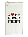 I Heart My Gamer Mom Micro Terry Gromet Golf Towel 16 x 25 inch by TooLoud-Golf Towel-TooLoud-White-Davson Sales