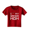 I Heart My Gamer Mom Toddler T-Shirt Dark by TooLoud-Toddler T-Shirt-TooLoud-Red-2T-Davson Sales