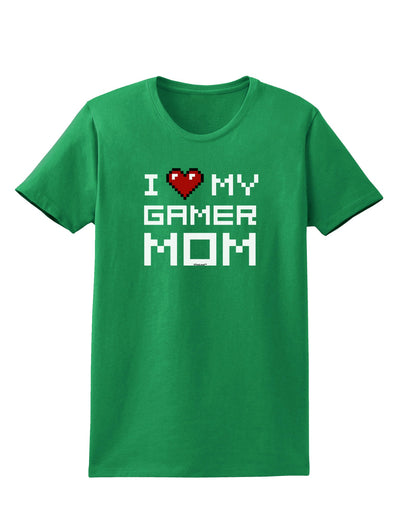 I Heart My Gamer Mom Womens Dark T-Shirt by TooLoud-Womens T-Shirt-TooLoud-Kelly-Green-X-Small-Davson Sales