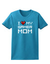 I Heart My Gamer Mom Womens Dark T-Shirt by TooLoud-Womens T-Shirt-TooLoud-Turquoise-X-Small-Davson Sales