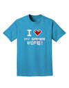 I Heart My Gamer Wife Adult Dark T-Shirt-Mens T-Shirt-TooLoud-Turquoise-Small-Davson Sales