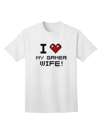 I Heart My Gamer Wife Adult T-Shirt-Mens T-Shirt-TooLoud-White-Small-Davson Sales