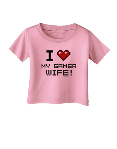 I Heart My Gamer Wife Infant T-Shirt-Infant T-Shirt-TooLoud-Candy-Pink-06-Months-Davson Sales