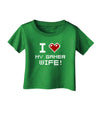 I Heart My Gamer Wife Infant T-Shirt Dark-Infant T-Shirt-TooLoud-Clover-Green-06-Months-Davson Sales