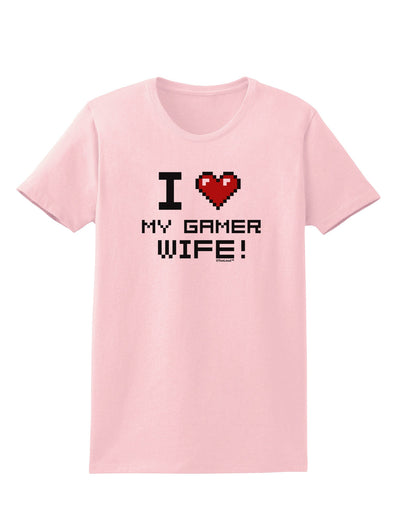 I Heart My Gamer Wife Womens T-Shirt-Womens T-Shirt-TooLoud-PalePink-X-Small-Davson Sales