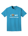 I Heart My German Shepherd Adult Dark T-Shirt-Mens T-Shirt-TooLoud-Turquoise-Small-Davson Sales