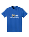 I Heart My German Shepherd Adult Dark T-Shirt-Mens T-Shirt-TooLoud-Royal-Blue-Small-Davson Sales