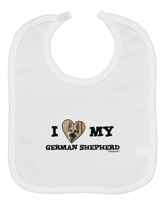 I Heart My German Shepherd Baby Bib