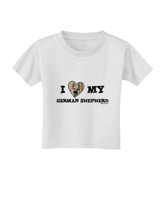 I Heart My German Shepherd Toddler T-Shirt-Toddler T-Shirt-TooLoud-White-2T-Davson Sales