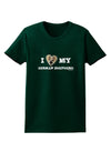 I Heart My German Shepherd Womens Dark T-Shirt-Womens T-Shirt-TooLoud-Forest-Green-Small-Davson Sales