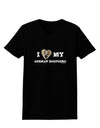 I Heart My German Shepherd Womens Dark T-Shirt-Womens T-Shirt-TooLoud-Black-X-Small-Davson Sales