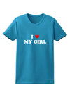 I Heart My Girl - Matching Couples Design Womens Dark T-Shirt by TooLoud-Womens T-Shirt-TooLoud-Turquoise-X-Small-Davson Sales