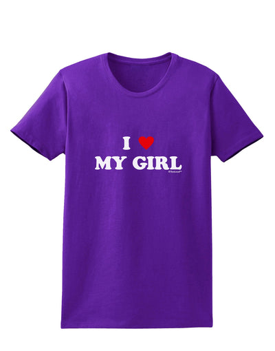 I Heart My Girl - Matching Couples Design Womens Dark T-Shirt by TooLoud-Womens T-Shirt-TooLoud-Purple-X-Small-Davson Sales