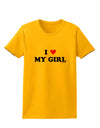 I Heart My Girl - Matching Couples Design Womens T-Shirt by TooLoud-Womens T-Shirt-TooLoud-Gold-X-Small-Davson Sales