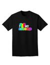 I Heart My Girlfriend - Rainbow Adult Dark T-Shirt-Mens T-Shirt-TooLoud-Black-Small-Davson Sales