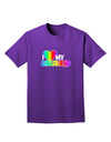 I Heart My Girlfriend - Rainbow Adult Dark T-Shirt-Mens T-Shirt-TooLoud-Purple-Small-Davson Sales