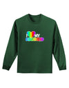 I Heart My Girlfriend - Rainbow Adult Long Sleeve Dark T-Shirt-TooLoud-Dark-Green-Small-Davson Sales