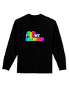 I Heart My Girlfriend - Rainbow Adult Long Sleeve Dark T-Shirt-TooLoud-Black-Small-Davson Sales