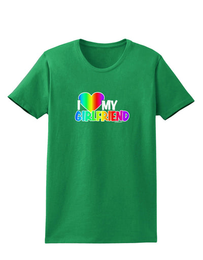 I Heart My Girlfriend - Rainbow Womens Dark T-Shirt-Womens T-Shirt-TooLoud-Kelly-Green-X-Small-Davson Sales