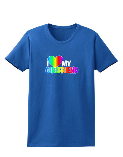 I Heart My Girlfriend - Rainbow Womens Dark T-Shirt-Womens T-Shirt-TooLoud-Royal-Blue-X-Small-Davson Sales