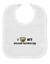 I Heart My Golden Retriever Baby Bib