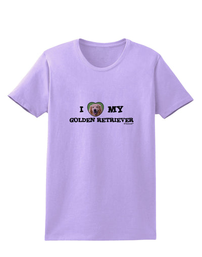 I Heart My Golden Retriever Womens T-Shirt-Womens T-Shirt-TooLoud-Lavender-X-Small-Davson Sales