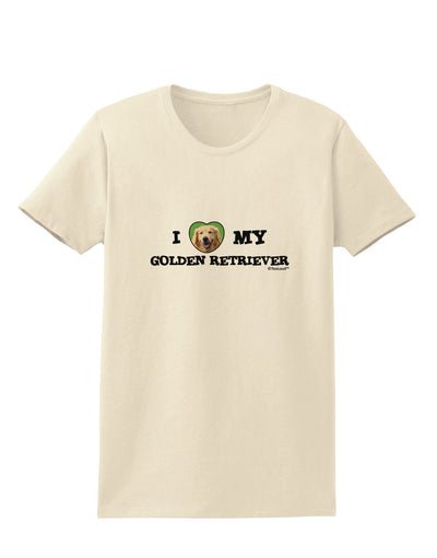 I Heart My Golden Retriever Womens T-Shirt-Womens T-Shirt-TooLoud-Natural-X-Small-Davson Sales