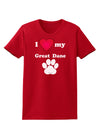 I Heart My Great Dane Womens Dark T-Shirt by TooLoud-TooLoud-Red-X-Small-Davson Sales