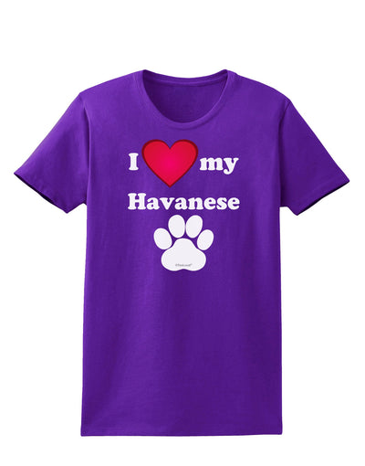 I Heart My Havanese Womens Dark T-Shirt by TooLoud-TooLoud-Purple-X-Small-Davson Sales