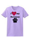 I Heart My Havanese Womens T-Shirt by TooLoud-TooLoud-Lavender-X-Small-Davson Sales