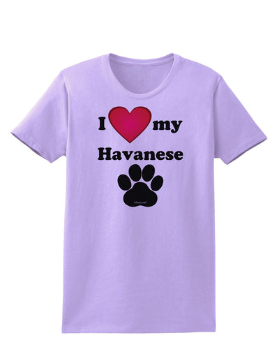 I Heart My Havanese Womens T-Shirt by TooLoud-TooLoud-Lavender-X-Small-Davson Sales