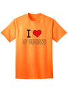 I Heart My Husband Adult Mens and Womens T-Shirt-Womens T-Shirt-TooLoud-Neon Orange-Small-Davson Sales