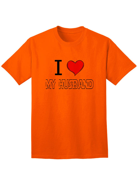 I Heart My Husband Adult Mens and Womens T-Shirt-Womens T-Shirt-TooLoud-Orange-Small-Davson Sales