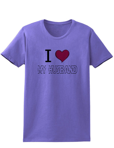 I Heart My Husband Adult Womens T-Shirt-Womens T-Shirt-TooLoud-Violet-Small-Davson Sales