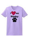 I Heart My Husky Womens T-Shirt by TooLoud-TooLoud-Lavender-X-Small-Davson Sales